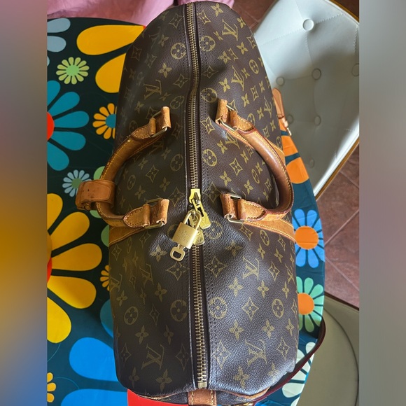 LOUIS VUITTON KEEPALL 45 BANDOULIERE W/LV STRAP DATE CODE-VI0974 - Picture 10 of 14